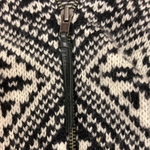 Vintage Ralph Lauren Lambswool  90s RL Nordic Zip Up Cardigan Size S Petite - Picture 4 of 6